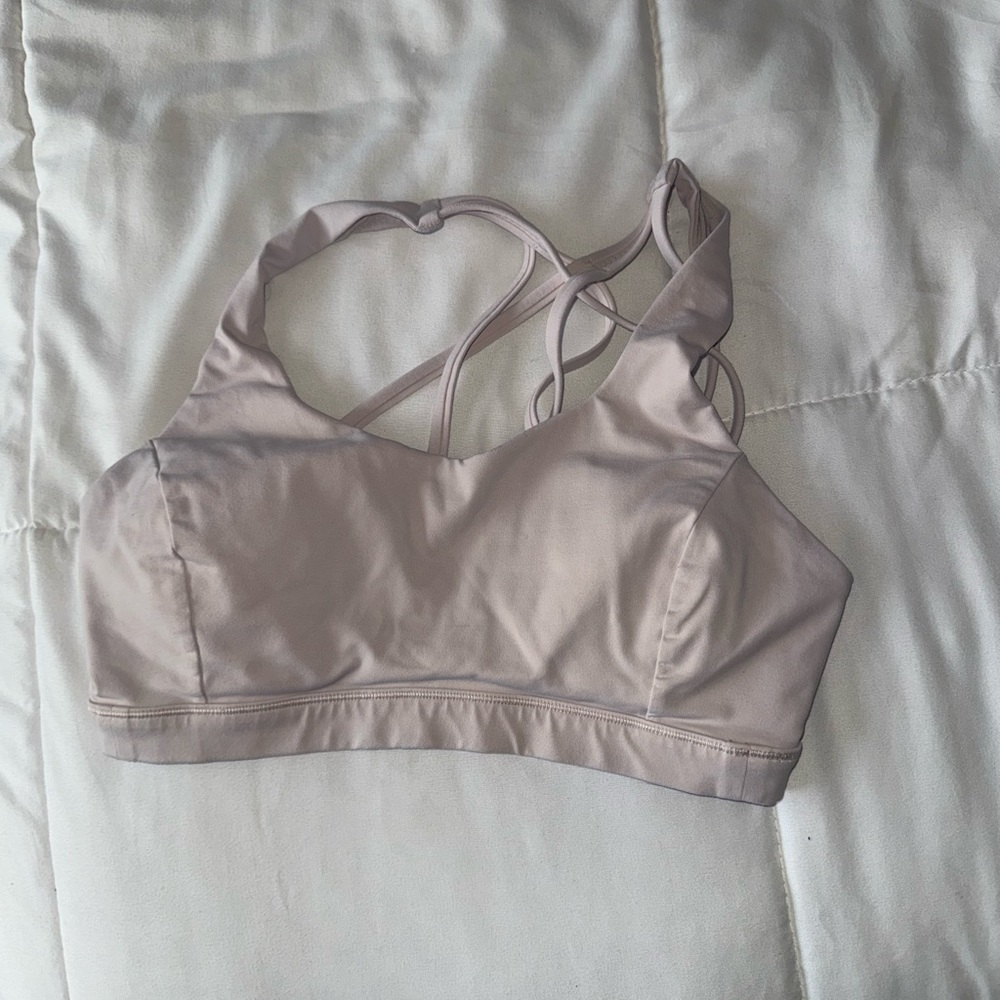 Nude/pink Lululemon sports bra